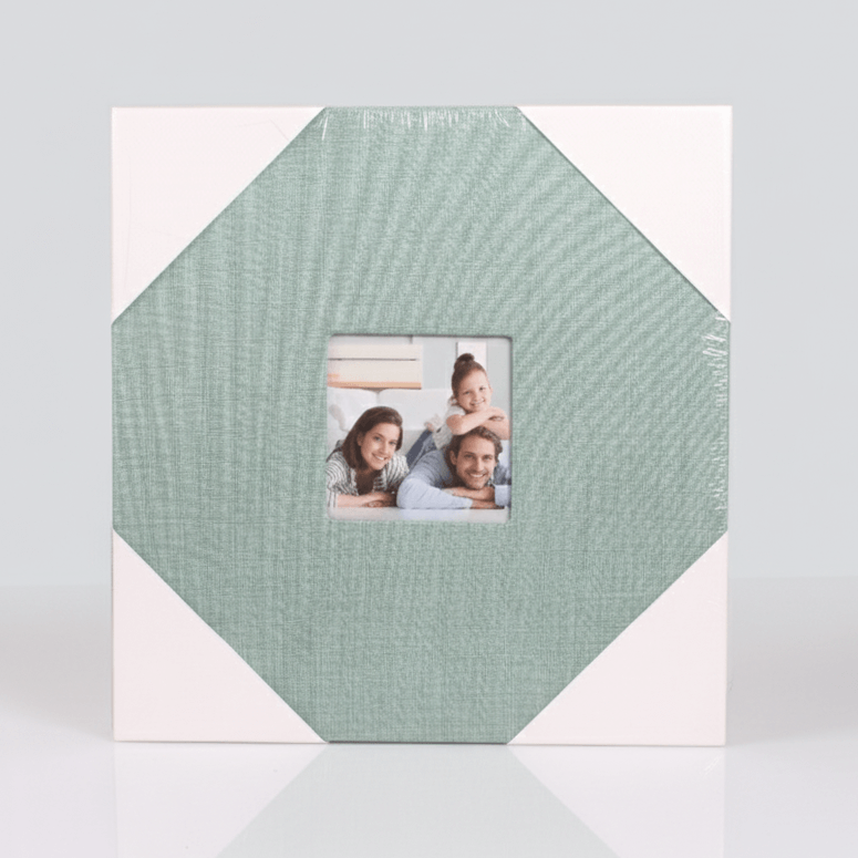 Álbum de Fotos de Tela 27x28 cm con 20 Hojas Adhesivas Reutilizables