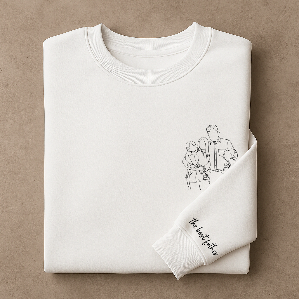 Suéter personalizado con silueta ilustrada