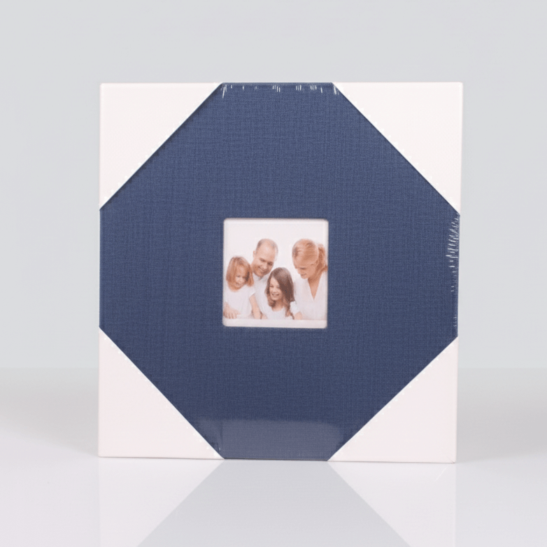 Álbum de Fotos de Tela 27x28 cm con 20 Hojas Adhesivas Reutilizables