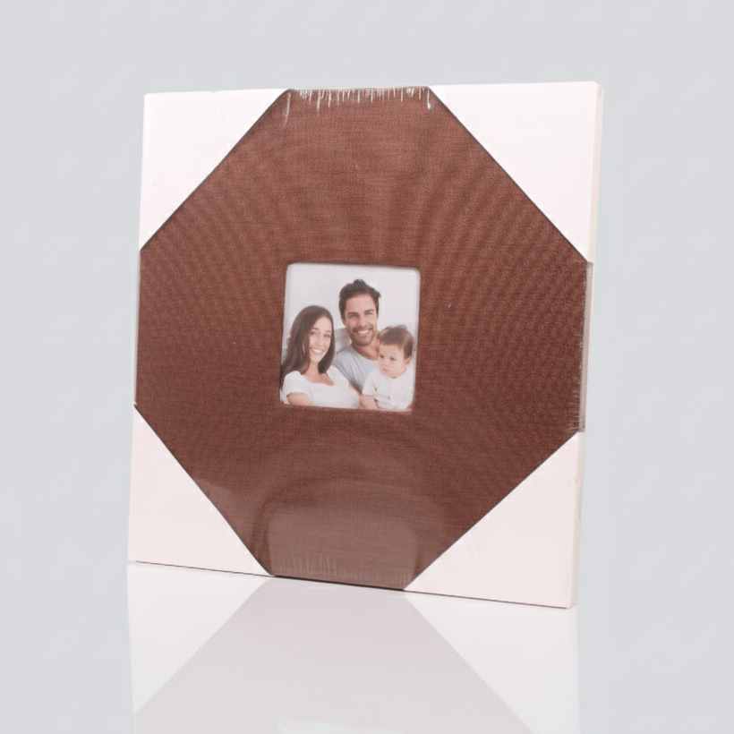 Álbum de Fotos de Tela 27x28 cm con 20 Hojas Adhesivas Reutilizables
