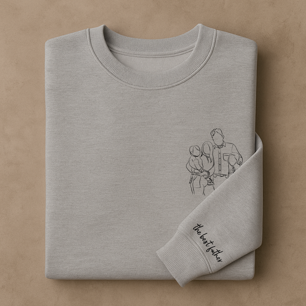 Suéter personalizado con silueta ilustrada